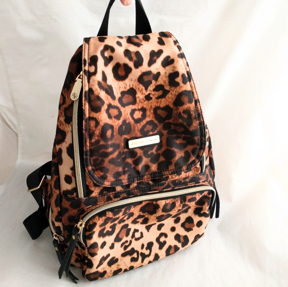 ADRIENNE VITTADINI  leopard backpack